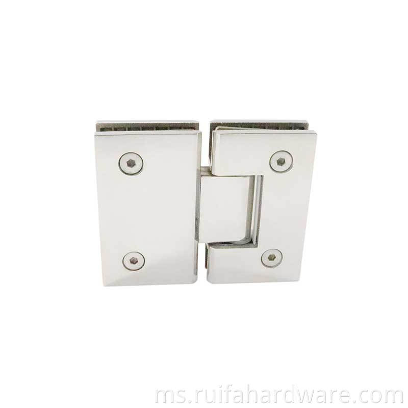 Engsel pintu mandi kaca keluli tahan karat (3) Stainless Steel Glass Shower Door Hinges (3)